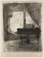 KT 1019
<br/>
Achterkamer aan de Phoenixstraat Delft
<br/>
<em>Comte, Adolf le (1850 - 1921)</em>
